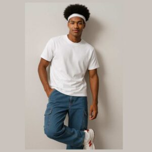 Pure White Cotton T-Shirt for Men – American Dora | Classic Summer Essential India