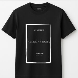 Till Death, We Do Art – Printed Black Cotton T-Shirt for Men | American Dora Statement Tee