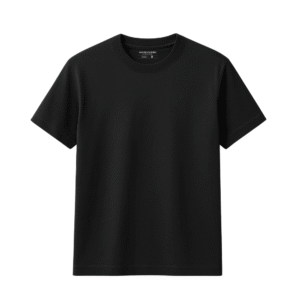 Plain Black American Dora T-Shirt – 100% Cotton | Everyday Versatile Wear for Men